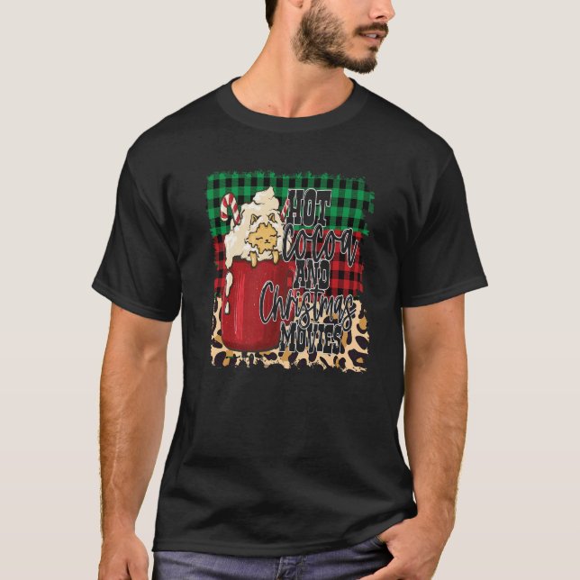 Camiseta Cacao Caliente Y Navidades Cine Buffalo Plaid (Anverso)