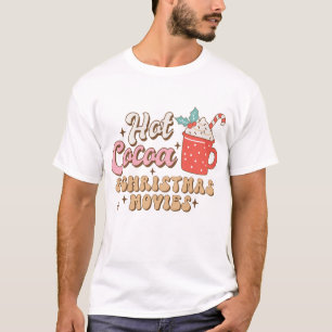 Camiseta Cacao Caliente Y Películas De Navidades Retro