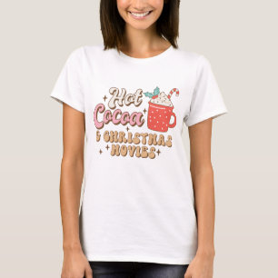 Camiseta Cacao Caliente Y Películas De Navidades Retro