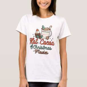Camiseta Cacao Caliente Y Películas De Navidades Retro
