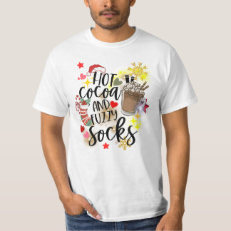 Camiseta Cacao caliente y zócalos difusos