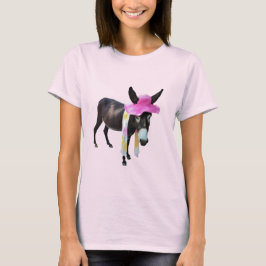 Camiseta Cacao la mamá Donkey Gets Hip en teñido anudado