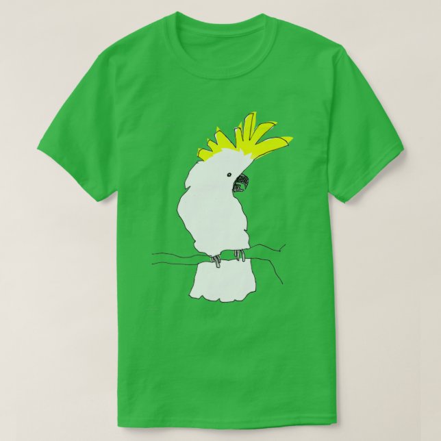Camiseta cacatúa 5 (Diseño del anverso)