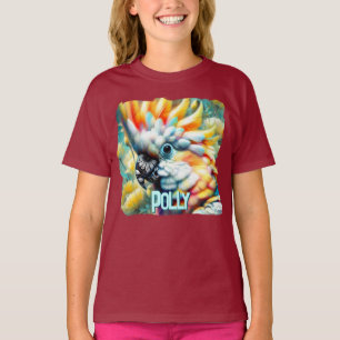 Camiseta Cacatúa Amarilla Amapolas Personalizadas