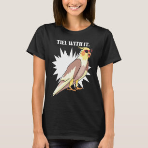 Camiseta Cacatúa con él  Pájaro gris para dueño de loro