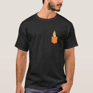 Camiseta Cacatúa en diseño de bolsillo divertida Cacatúa