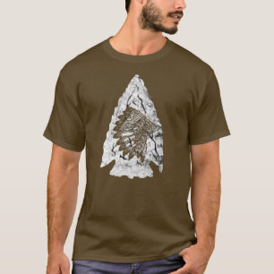 Camiseta Cacería de alforjas en pluma nativa norteamericana