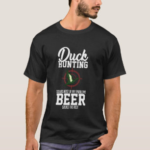 Camiseta Cacería de animales de aves acuáticas con aves sil