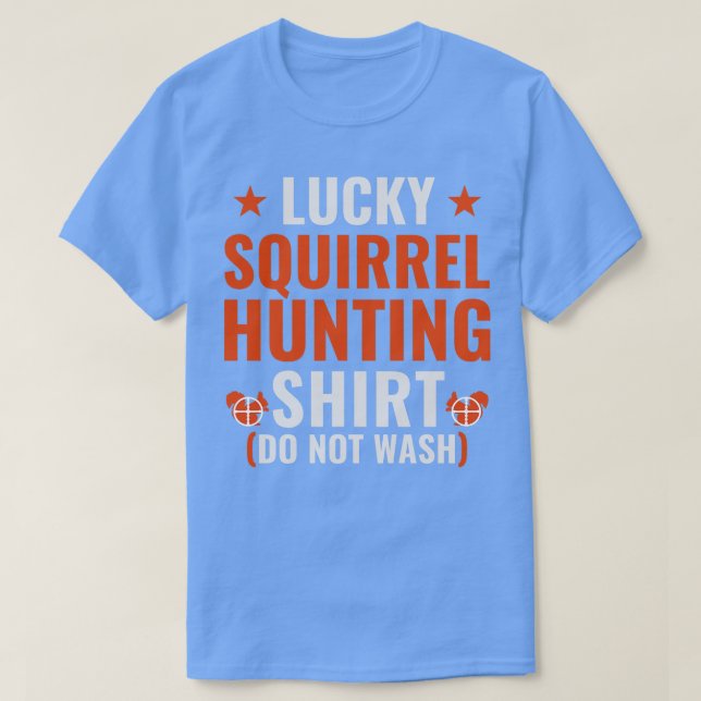 Camiseta Cacería de ardillas con suerte (Diseño del anverso)