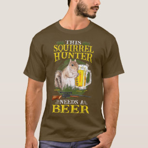 Camiseta Cacería De ardillas Disparo De ardillas Y Ardilla