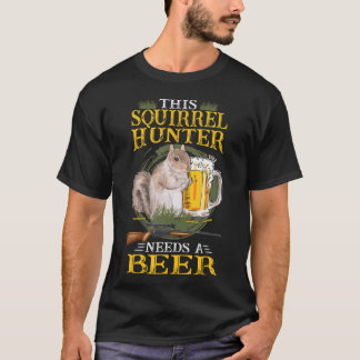 Camiseta Cacería De ardillas Disparo De ardillas Y Ardilla