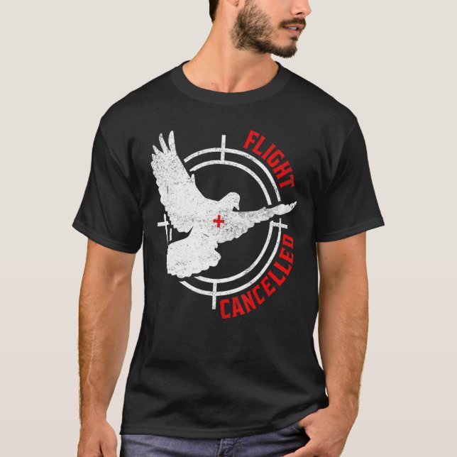 Camiseta Cacería de aves cazadoras de palomas cazadoras col (Anverso)