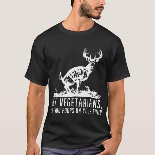 Camiseta Cacería De Cazas De Cerebros Para Hombres Cazador  (Anverso)