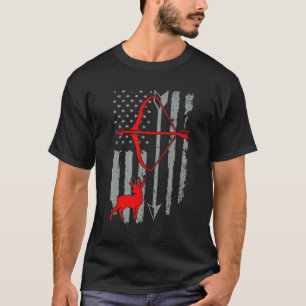 Camiseta Cacería de ciervos Bandera estadounidense devoró l