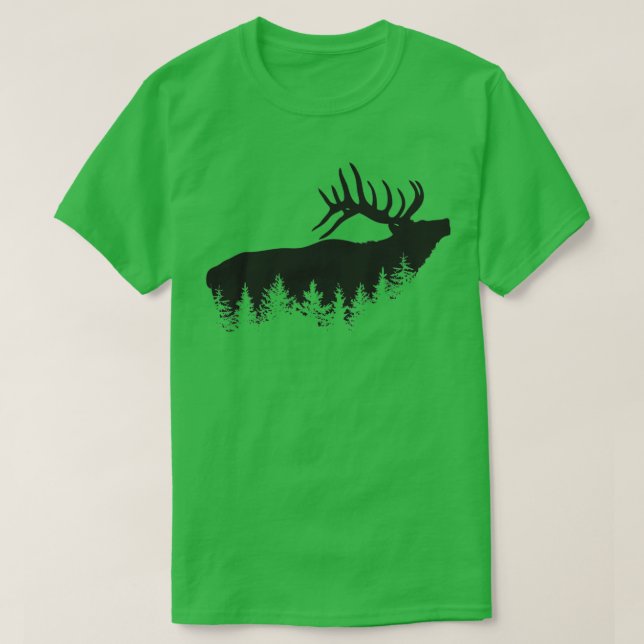 Camiseta Cacería de ciervos y ecologistas Trimezcla (Diseño del anverso)