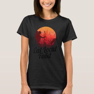Camiseta Cacería de comida local Bowhun Retro Hunter 80