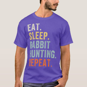 Camiseta Cacería de conejo dormido repetida cacería de cone