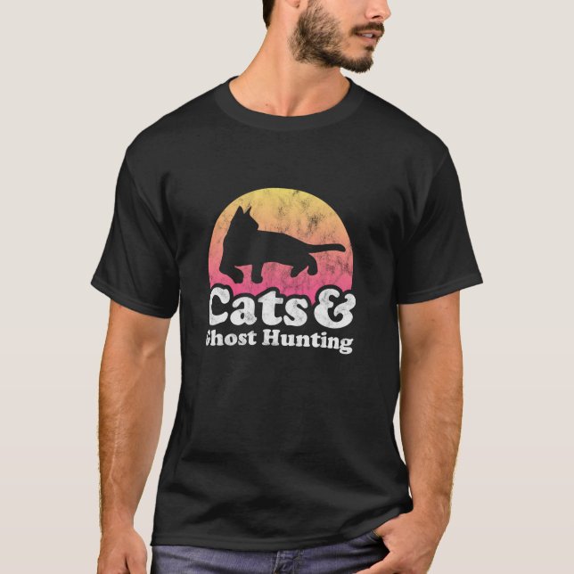 Camiseta Cacería de gatos y gafas de hombres o mujeres (Anverso)