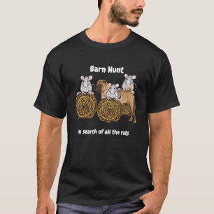 Camiseta Cacería de grano en busca de ratas con Shar Pei