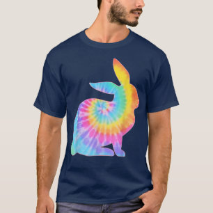 Camiseta Cacería de huevos retro de tinte de conejo de Pasc