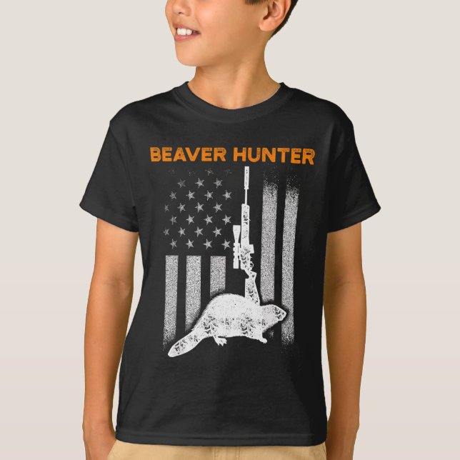 Camiseta Cacería de la temporada de caza de castores (Anverso)