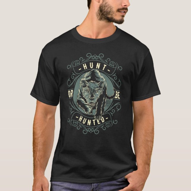 Camiseta cacería de lobos o caza (Anverso)