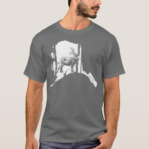 Camiseta Cacería de ovejas de Bighorn Alaska Map