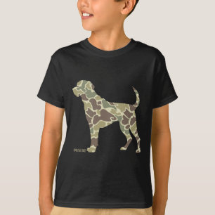 Camiseta Cacería de perro camuflaje de camo de perro de lab