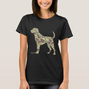 Camiseta Cacería de perro camuflaje de camo de perro de lab