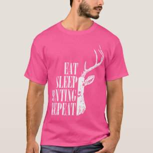Camiseta Cacería de sueño de comer repetidamente cacería de