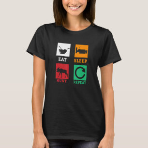 Camiseta Cacería de sueño de vuelta de la caza de alces de
