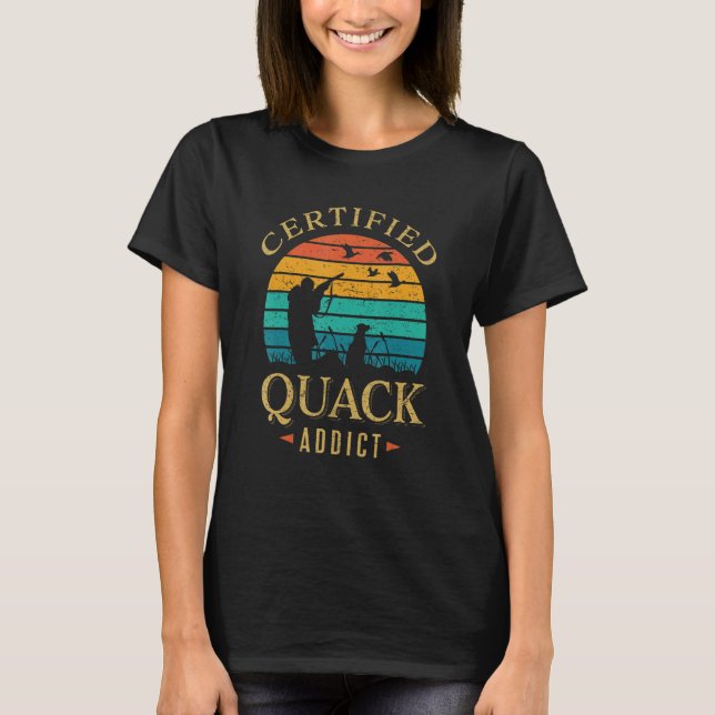 Camiseta Cacería divertida de cazadores de Patos de Quack A (Anverso)
