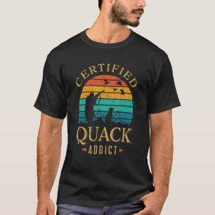 Camiseta Cacería divertida de cazadores de Patos de Quack A