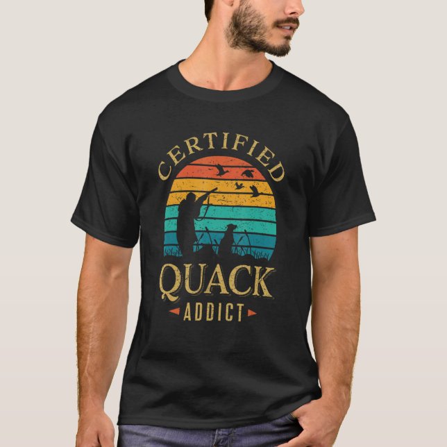Camiseta Cacería divertida de cazadores de Patos de Quack A (Anverso)