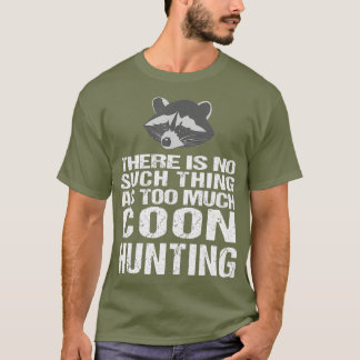 Camiseta Cacería divertida de monedas cazando mapaches
