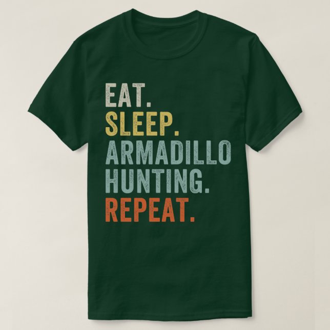 Camiseta Cacería el armadillo de sueño y el loco armadillo  (Diseño del anverso)