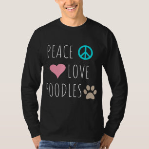 Camiseta Cacerolas de amor por la paz adoran a los perros c