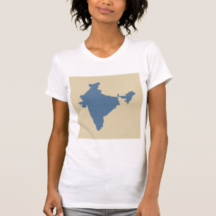 Camiseta Cachemira: Modos de especias azules para India