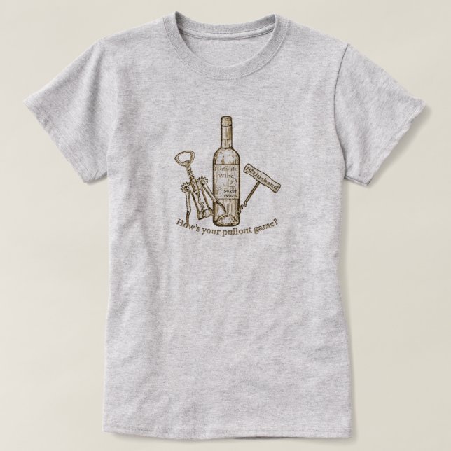 Camiseta cachiporra de vino ¿cómo es tu juego de desplumaci (Diseño del anverso)