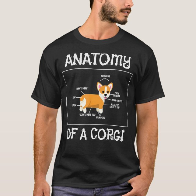 Camiseta Cachorro Adorable Cachorrito Corgi (Anverso)