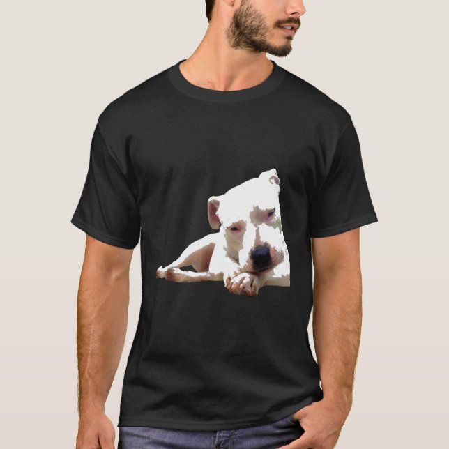 Camiseta Cachorro adorable de Pitbull Terrier (Anverso)