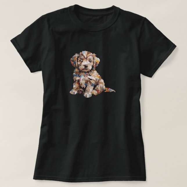 Camiseta Cachorro Adorable Esperando ser Adoptado (Diseño del anverso)