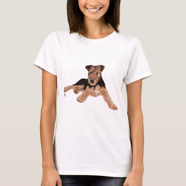 Camiseta Cachorro Airedale, Lakeland, Welsh Terrier (Anverso)