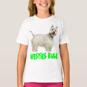 Camiseta Cachorro Cachorro Terrier West Highland Blanco Amo