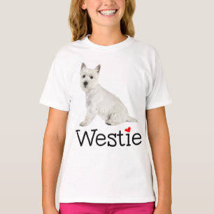 Camiseta Cachorro Cachorro Terrier West Highland Blanco Amo