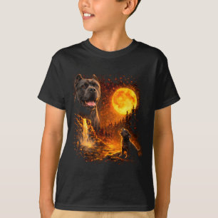 Camiseta Cachorro Cane Corso aullando a su protector bajo l
