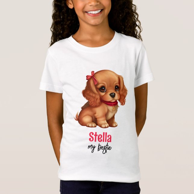 Camiseta Cachorro | CHICAS | Niños (Anverso)