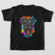 Camiseta Cachorro colorido adorno de Schnauzer (Laydown)