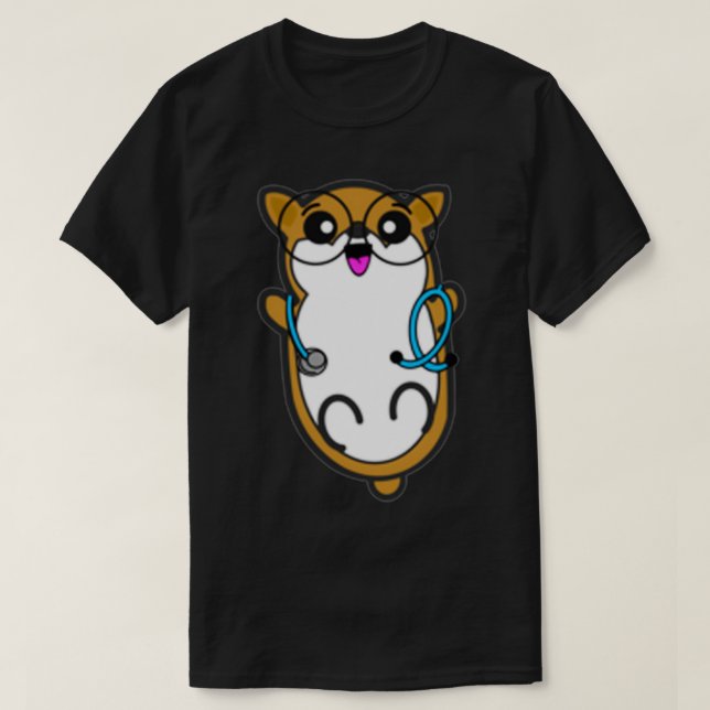 Camiseta Cachorro con Stethoscope 1 (Diseño del anverso)