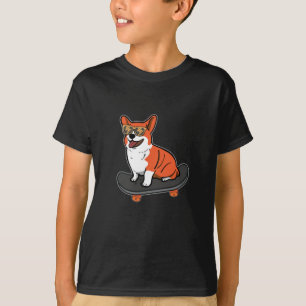 Camiseta Cachorro Corgi Gafas De Sol Cachorro